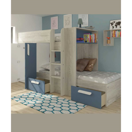 bunk bed with wardrobe and storage 1 dubai sharjah abu dhabi