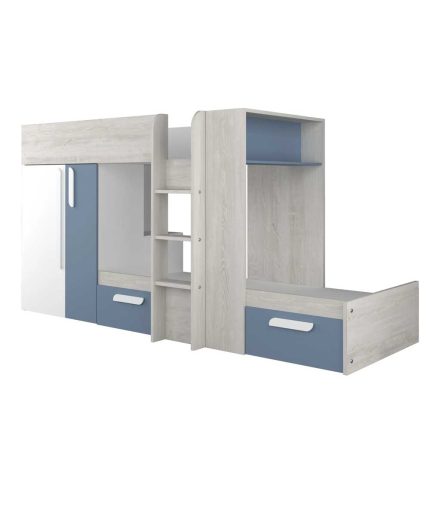 bunk bed with wardrobe and storage 2 dubai sharjah abu dhabi