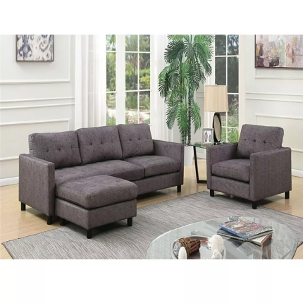 ceasar sectional sofa in gray fabric luxury sofa 1 dubai sharjah abu dhabi