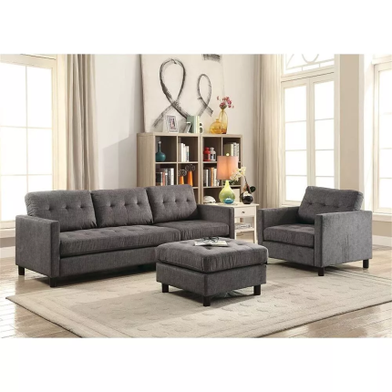 ceasar sectional sofa in gray fabric luxury sofa 2 dubai sharjah abu dhabi