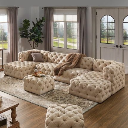 chesterfield U shape sectional sofa 1 dubai sharjah abu dhabi_(1) transformed