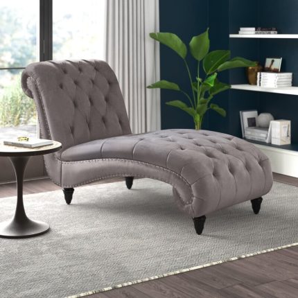 clanton tufted bonded chaise lounge 2 dubai sharjah abu dhabi