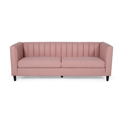 contemporary channel stitched 3 seater sofa 3 dubai sharjah abu dhabi