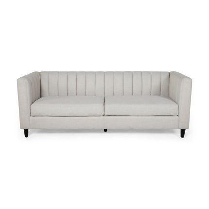 contemporary channel stitched 3 seater sofa 4dubai sharjah abu dhabi