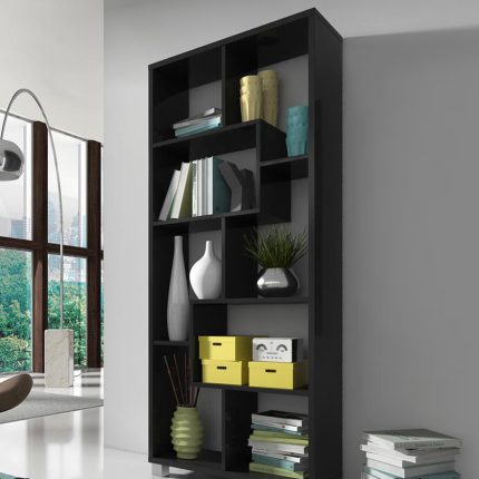 deluxe open shelving unit black dubai sharjah abu dhabi (1)