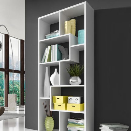 deluxe open shelving unit white dubai sharjah abu dhabi (1)