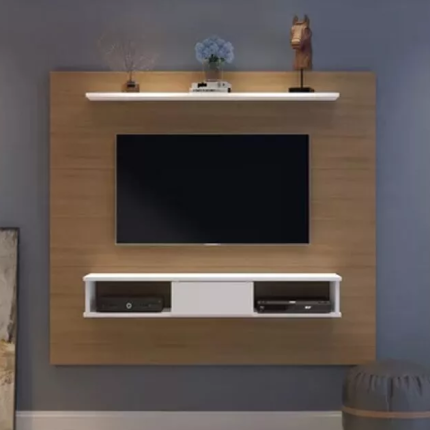 denzel floating entertainment center white brown dubai sharjah abu dhabi (1)