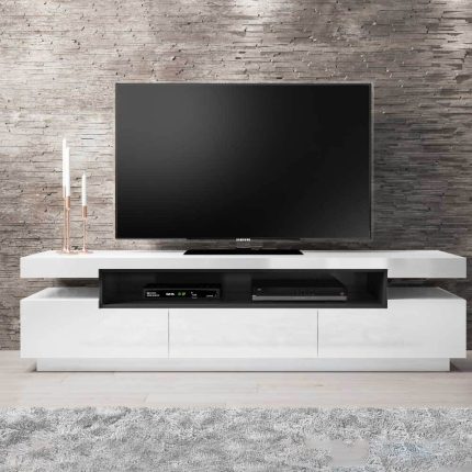 harlow glossy TV unit with storage 1 subai sharjah abu dhabi (1)