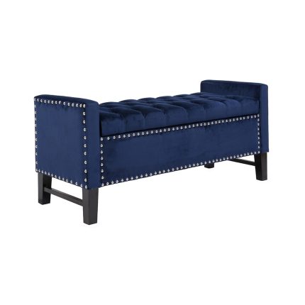 harvey traditional velvet tufted storage bench ottoman 3 dubai sharjah abu dhabi