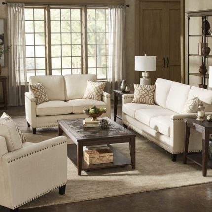 hersfeld ivory fabric sofa or loveseat 1 dubai sharjah abu dhabi