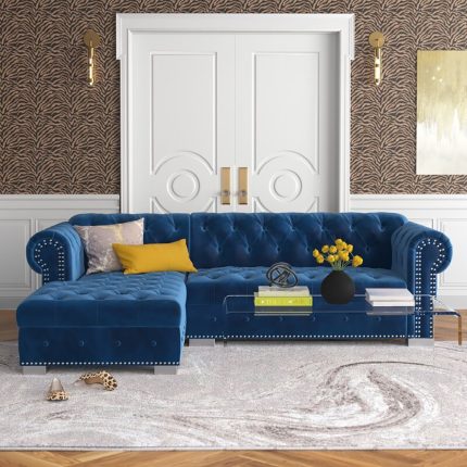 jilian velvet corner sofa 1 dubai sharjah abu dhabi