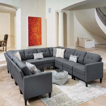 modern 10 piece U shaped sectional sofa 1 dubai sharjah abu dhabi