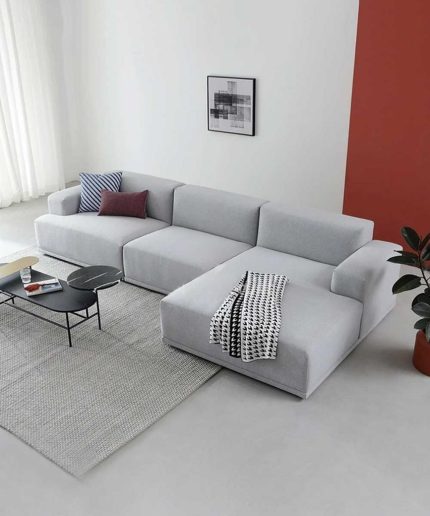 modern design L shape modular sectional sofa 2 dubai sharjah abu dhabi