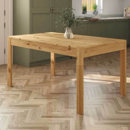 modern rectangle solid wood dining table 1 dubai sharjah abu dhabi (1)