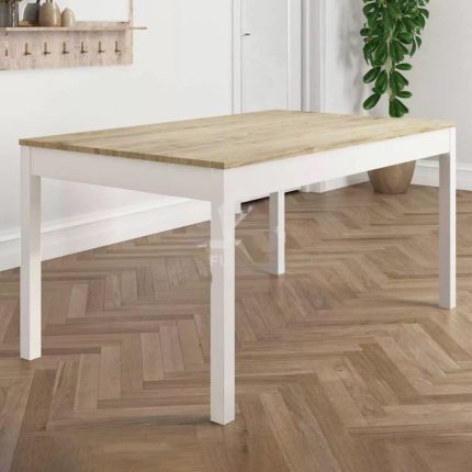 modern rectangle solid wood dining table 2 dubai sharjah abu dhabi (1) transformed