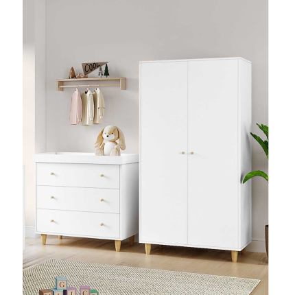 nursery wardrobe with white 1 dubai sharjah abu dhabi