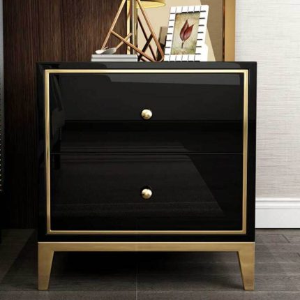 piano finish nightstand black dubai sharjah abu dhabi (1)