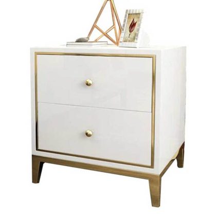 piano finish nightstand white dubai sharjah abu dhabi (1)