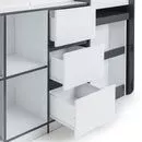 saturn white charcoal mid sleeper storage bunk bed 3 dubai sharjah abu dhabi