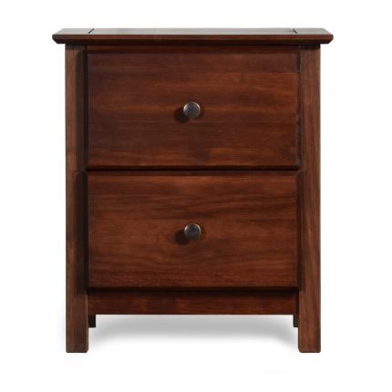 shaker 2 drawer solid wood nightstand 2 dibai sharjah abu dhabi