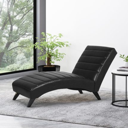 upholstered channel stitch chaise lounge 1 dubai sharjah abu dhabi