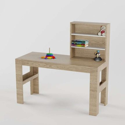 urbane study table in oak finish 1 dubai sharjah abu dhabi