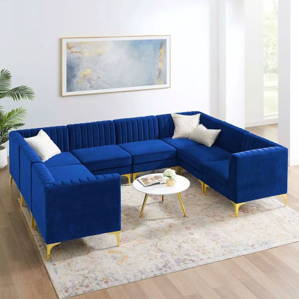 valencia channel tufted velvet 8 piece sectional sofa 1 dubai sharjah abu dhabi