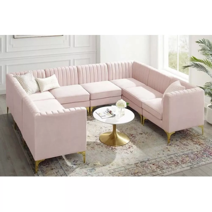 valencia channel tufted velvet 8 piece sectional sofa 2 dubai sharjah abu dhabi