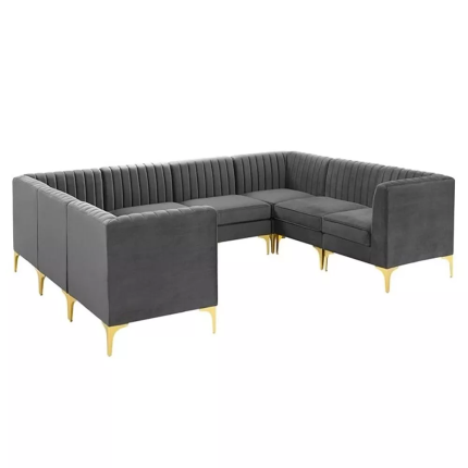 valencia channel tufted velvet 8 piece sectional sofa 3 dubai sharjah abu dhabi