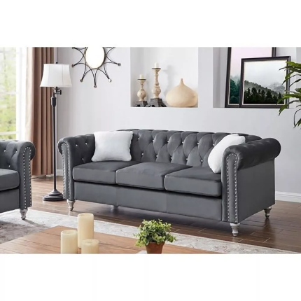 velvet tufted sofa 2 dubai sharjah abu dhabi