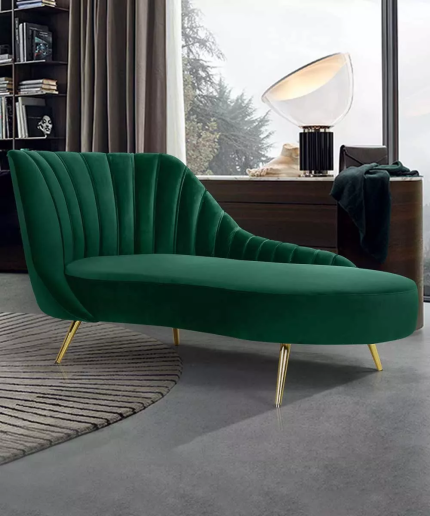 velvet upholstered chaise lounge 2 dubai sharjah abu dhabi