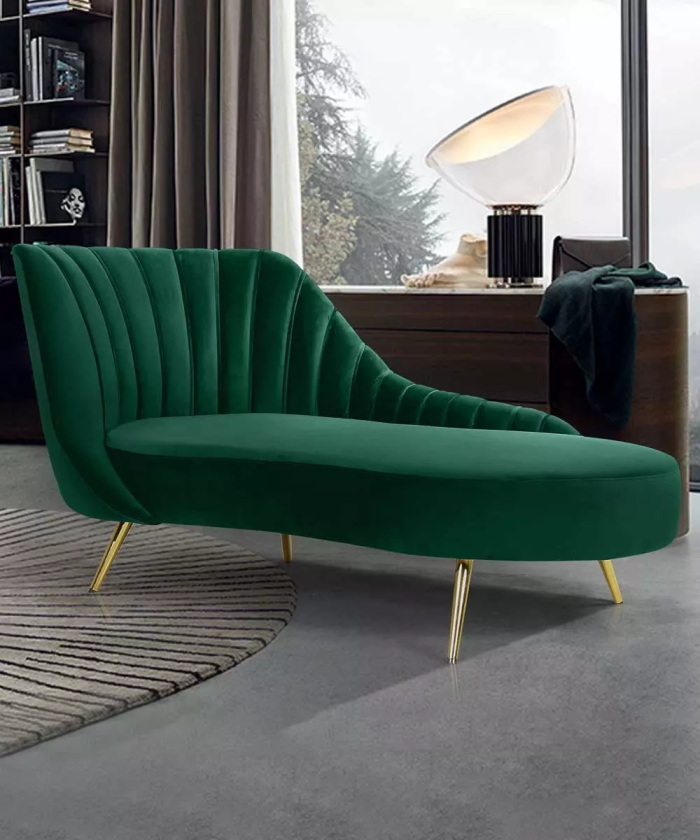 velvet upholstered chaise lounge 2 dubai sharjah abu dhabi