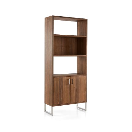 walnut storage bookcase 1 dubai sharjah abu dhabi