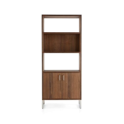 walnut storage bookcase 2 dubai sharjah abu dhabi
