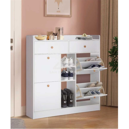 white large capacity modern shoe rack 1 dubai sharjah abu dhabi