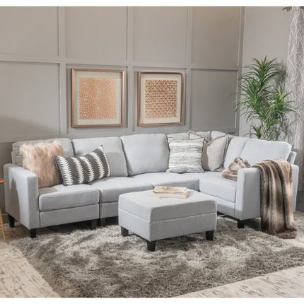 zahra 6 piece sofa sectional with ottoman 2 dubai sharjah abu dhabi