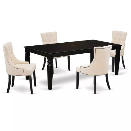 5 Piece Dining Set with a Rectangle Dining Table 2 dubai sharjah abu dhabi