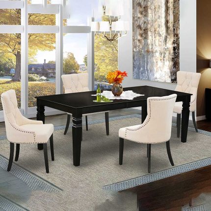 5 Piece Dining Set with a Rectangle Dining Table dubai sharjah abu dhabi