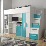 Farrar European Single Loft Bed green dubai sharjah abu dhabi (1)