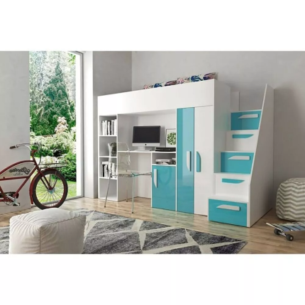 Farrar European Single Loft Bed green dubai sharjah abu dhabi