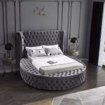 luxurious tufted round storage bed 1 dubai sharjah abu dhabi