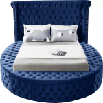 luxurious tufted round storage bed 2 dubai sharjah abu dhabi