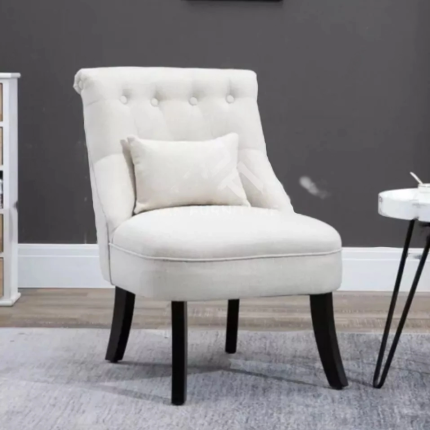 white button tufted chair with cushion 3 dubai sharjah abu dhabi transformed (1)