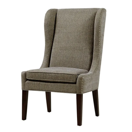 wide wingback chair grey dubai sharjah abu dhabi