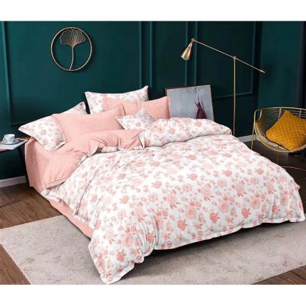 king size duvet floral cover set set of 6pcs pink dubai sharjah abu dhabi