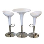 adjusttable bar chairs witht able white dubai sharjah abu dhabi