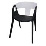 modern style fiber plastic chair white with armrest dubai sharjah abu dhabi