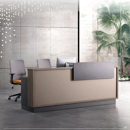 reception desk grey oak dubai sharjah abu dhabi