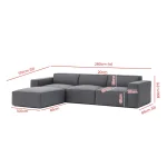 4 Piece Fabric Sectional Sofa Dubai Ajman Sharjah Abu Dhabi