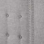 Melina Tufted Linen Wingback Bed Dubai Sharjah Abu Dhabi